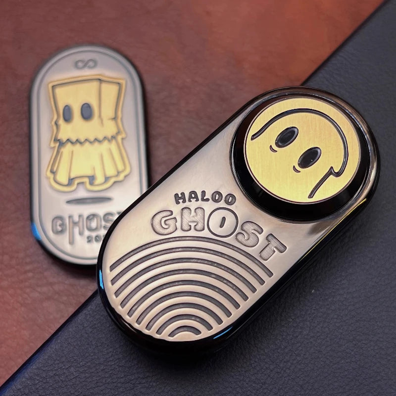 Ghost Tuning Fork 2.0EDC Paragraph Magnetic Fingertips Metal Mechanical Push Card Magnetic Rotor Decompression Desktop Toy