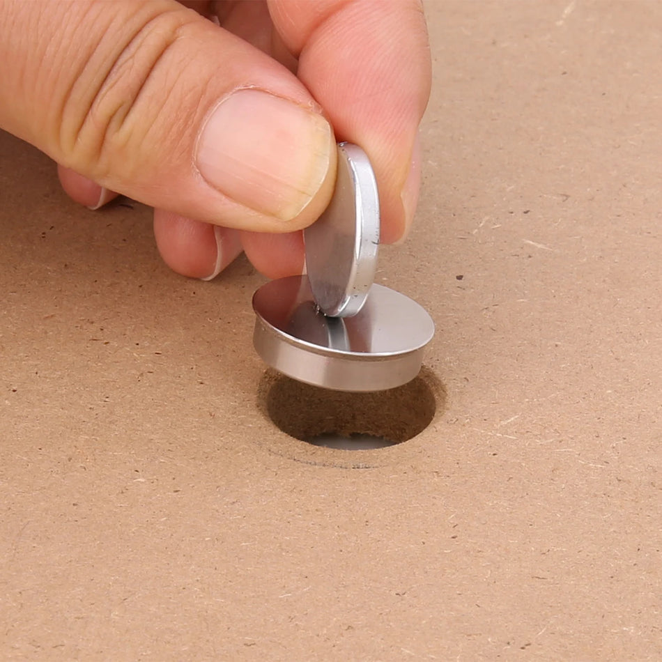 HONGDUI 10pcs Bench Top Protector Desktop Woodworking MFT System Dog Hole Protector Cover Pieces For Woodworking Benches