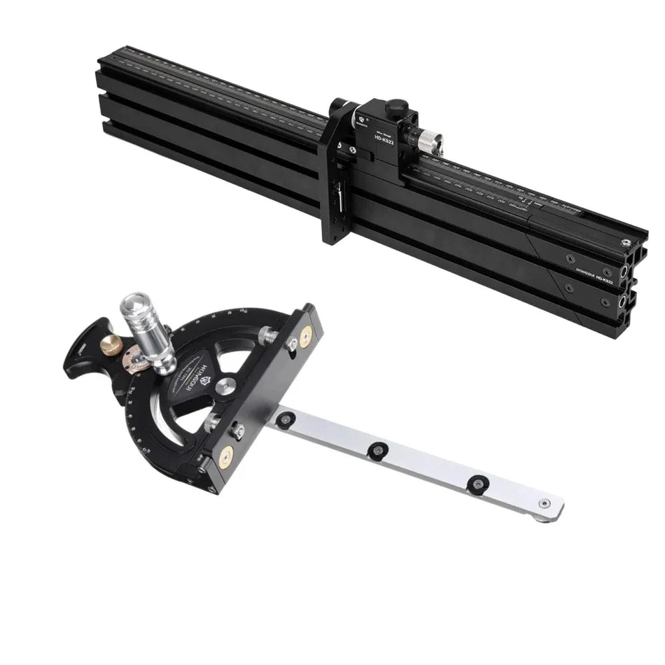 HD-MG21 0-70 graders gjæringsmåler med 850 mm forlenget gjerde for trebearbeiding bordsag fresebord presisjonsvinkelsett fra HONGDUI