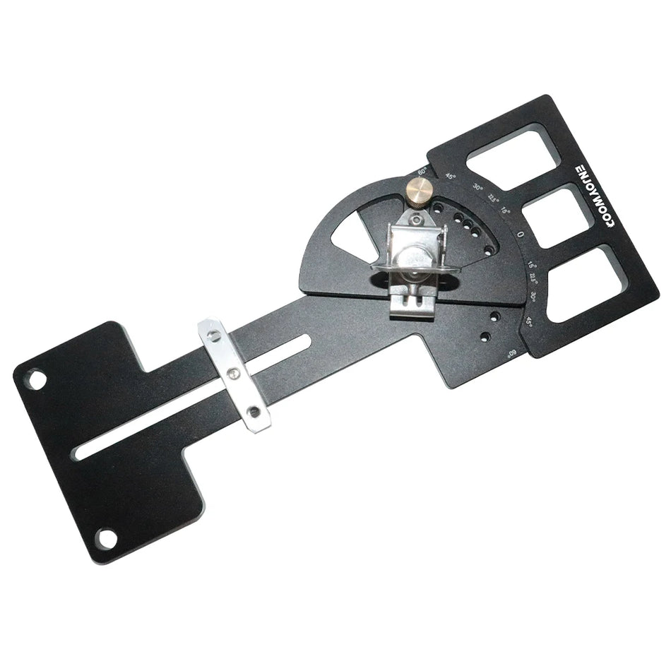 ENJOYWOOD XY-GDJ008 120° føringsskinne ekstra aluminiumslegering flervinkelføringsskinneklemme kompatibel med Makita Festool skinne