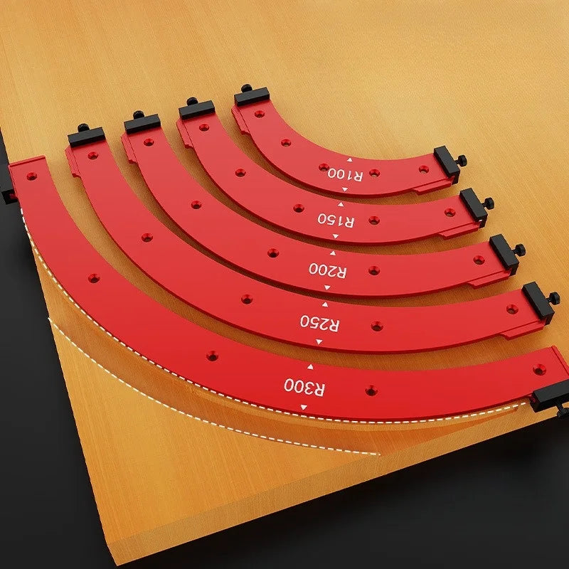 Innvendig/utvendig hjørne storbueformfres mal for sporing R100-R300