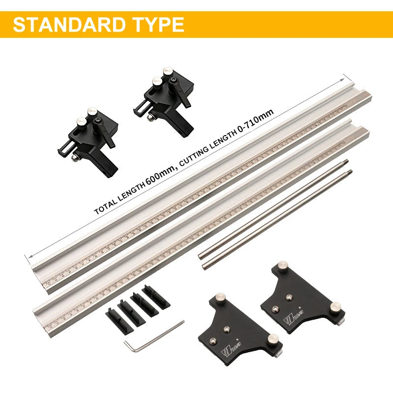 Wnew sporsag sirkelsag parallellskinneføringssystem for repeterbare kutt trebearbeidingsskinneforbindelsessett for Makita Festool-føring