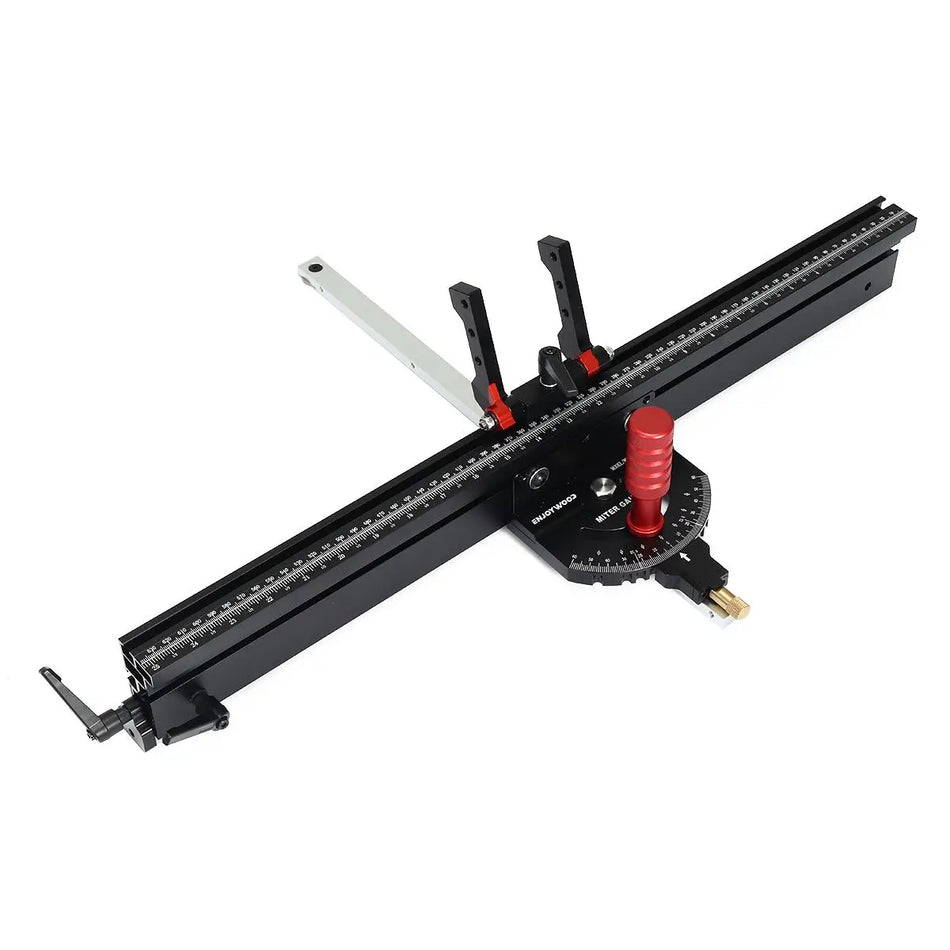 0-60 Degree Angle Miter Gauge 600-1200mm Extended Fence for Table Saw Router Table Precision Angle Setting