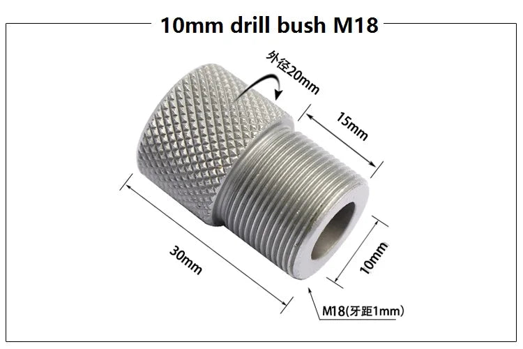 Dybeljigg Drillbøssing Metallborehylse 4mm-15mm For Trebearbeiding Boreguide Hullboring Tilbehør
