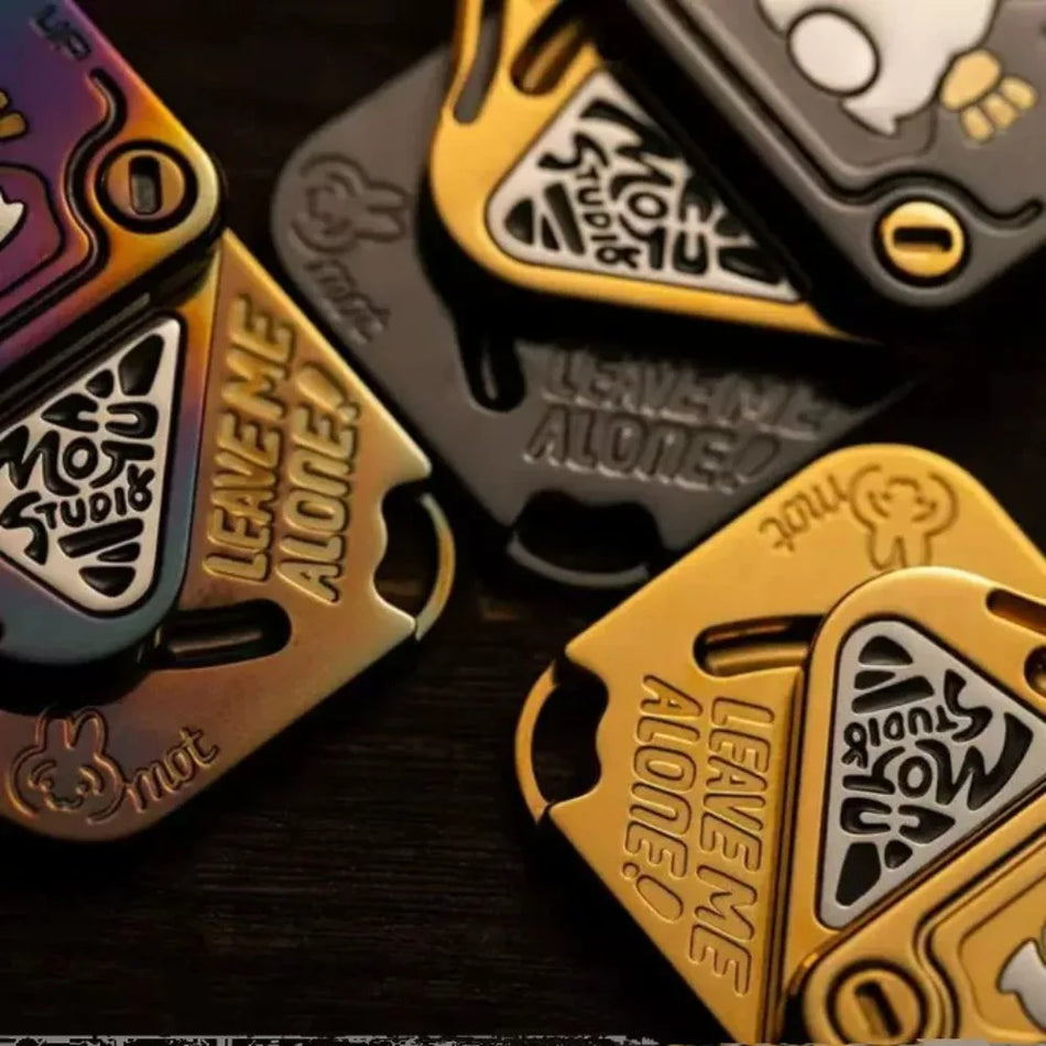 (Pre Sale) MOT Finger Beating Fork EDC Side Push Harsh Rabbit Dingding MIX Fingertip Metal Pushing Brand Decompression Toy