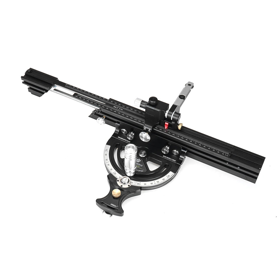 HONGDUI HD-MG21-BS Gjæringsmålergjerde Passer til de fleste Bosch Festool Dewalt små bordsager 50 graders vinkelgjerde Brukes til små bord
