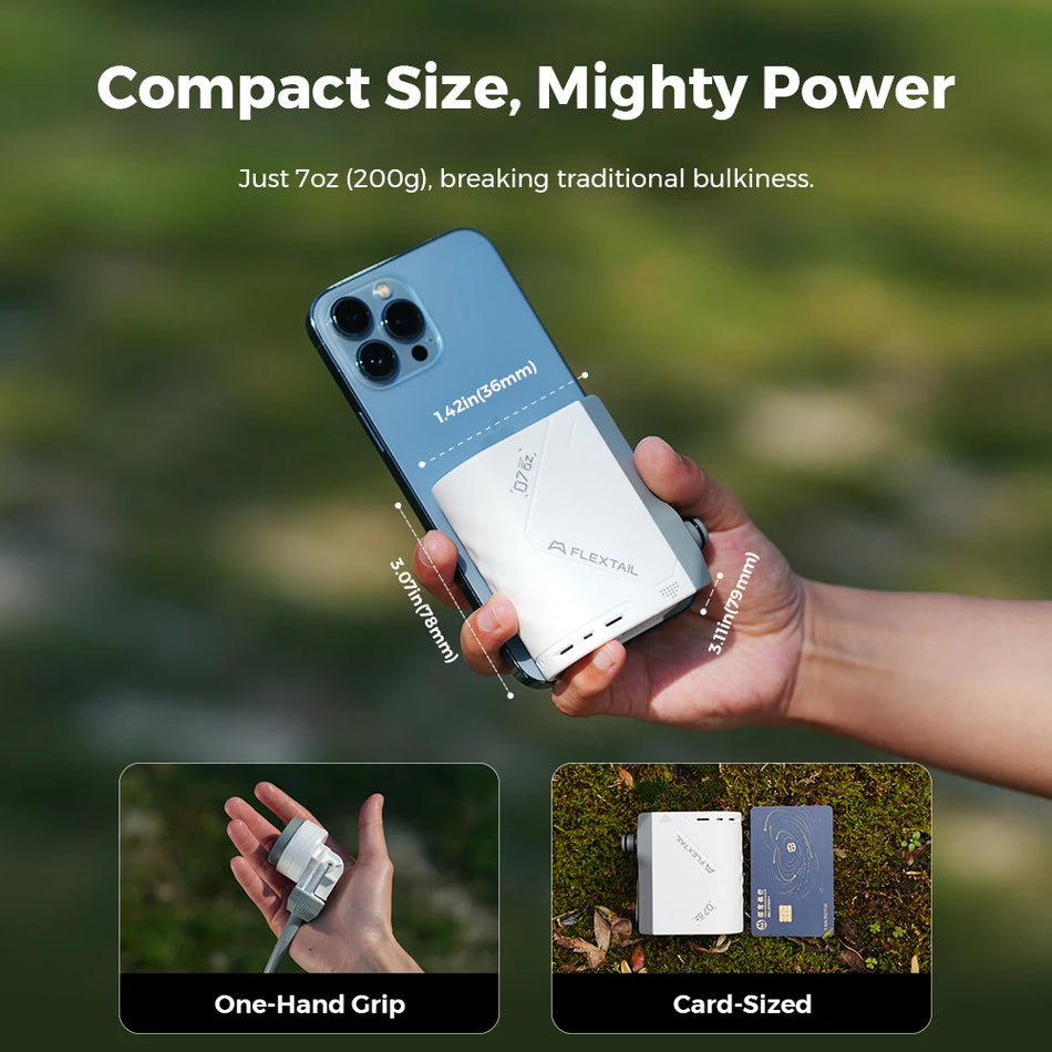 FLEXTAIL TINY SHOWER - Utendørs campingdusj Bærbar elektrisk dusjpumpe IPX7 Vanntett for utendørs og hjemmerengjøring