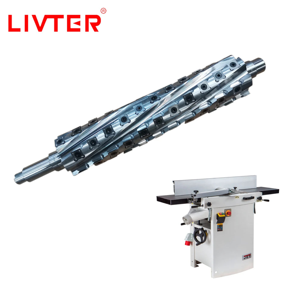 Høvleaksel for JET JPT310/Felder CF 731 Jointer Shelix CutterHead