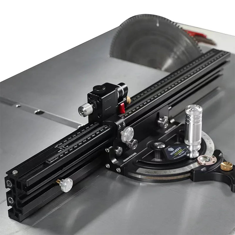 HD-MG21 0-70 graders gjæringsmåler med 850 mm forlenget gjerde for trebearbeiding bordsag fresebord presisjonsvinkelsett fra HONGDUI