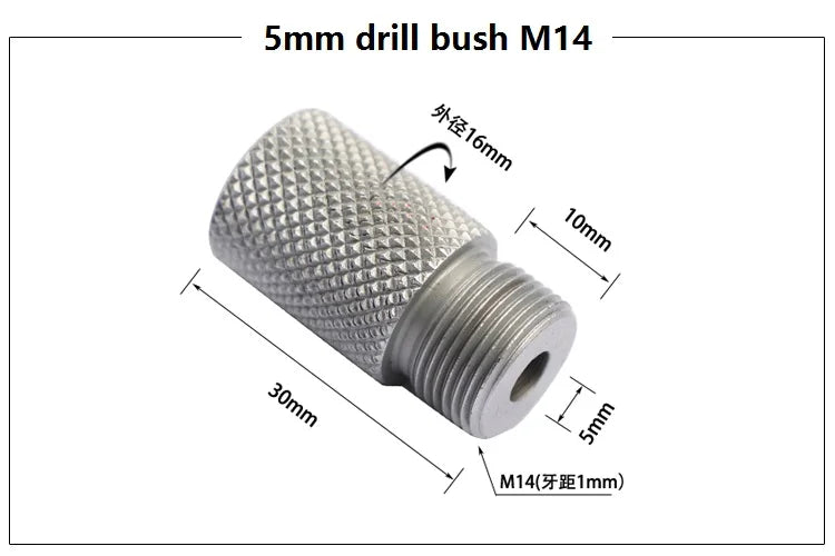 Dybeljigg Drillbøssing Metallborehylse 4mm-15mm For Trebearbeiding Boreguide Hullboring Tilbehør
