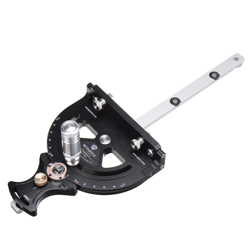 HONGDUI HD-MG21-BS Gjæringsmålergjerde Passer til de fleste Bosch Festool Dewalt små bordsager 50 graders vinkelgjerde Brukes til små bord