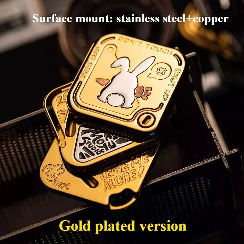 (Pre Sale) MOT Finger Beating Fork EDC Side Push Harsh Rabbit Dingding MIX Fingertip Metal Pushing Brand Decompression Toy