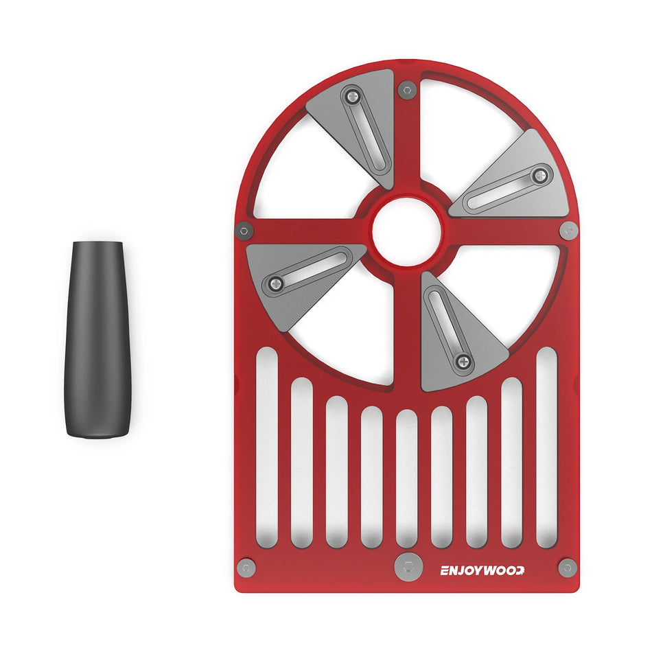 ENJOYWOOD Rout-N-Plane benkplate 65 mm til 132 mm justerbar trimmefresbase for trimmemaskin arbeidsbenkbase