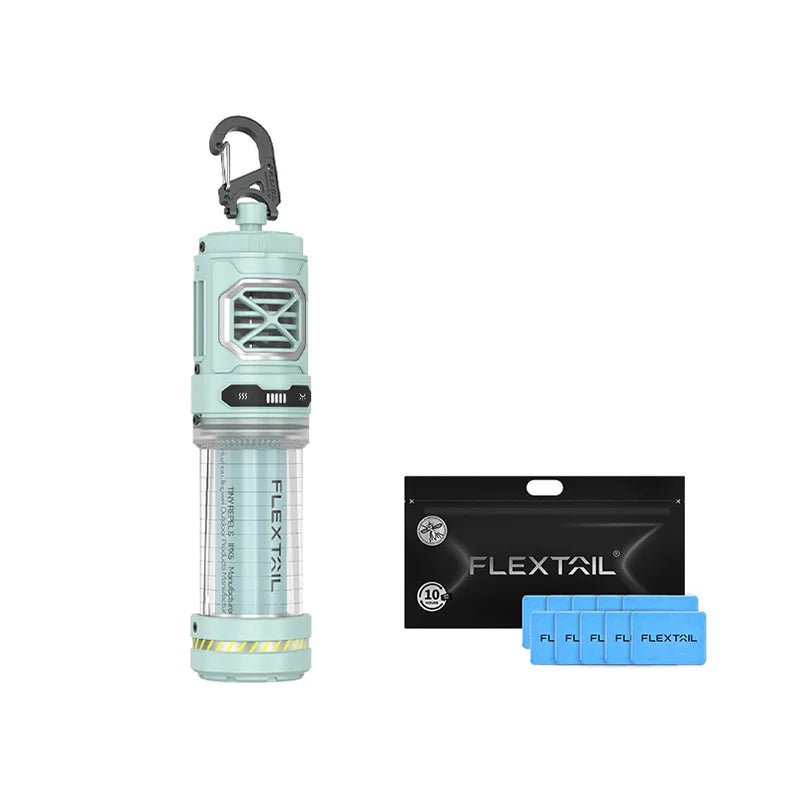 FLEXTAIL TINY REPELLER S - Bærbar myggavviser med campinglys, oppladbar utendørs avviser for camping, fotturer og hjem