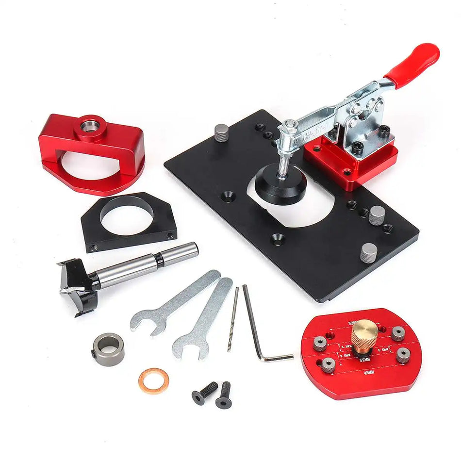 Skjult hengseljigg standard størrelse - aluminiumslegering - hurtigklemme